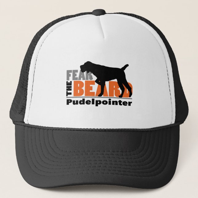 Fear the Beard - Pudelpointer Trucker Hat (Front)