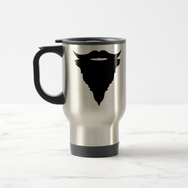 Fear The Beard Travel Mug (Left)