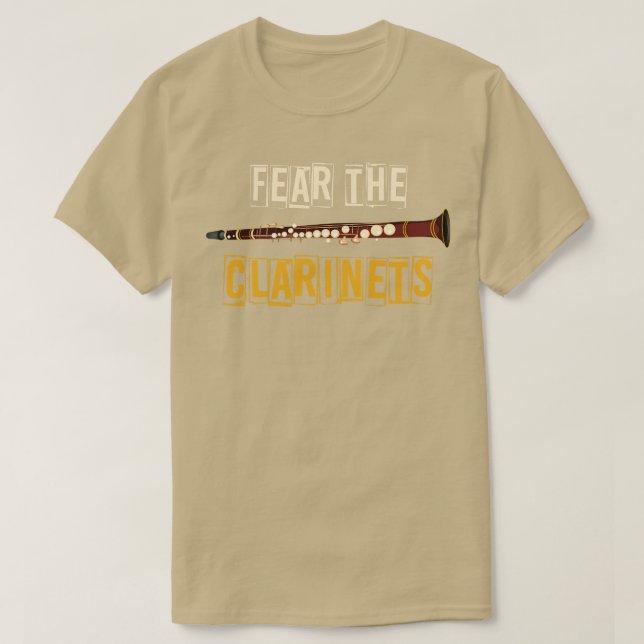 Fear The Clarinet T-Shirt (Design Front)
