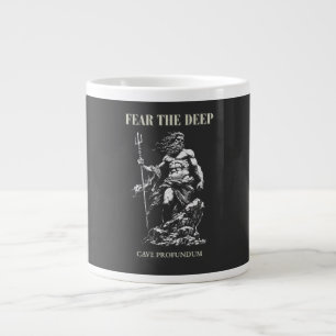 Fear the Deep – Poseidon Mythic Large Coffee Mug