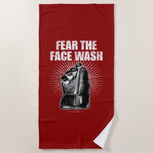 Fear The Face Wash (hockey) Beach Towel