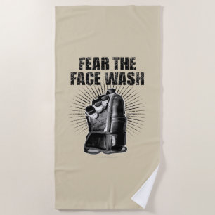 Fear The Face Wash (hockey) Beach Towel