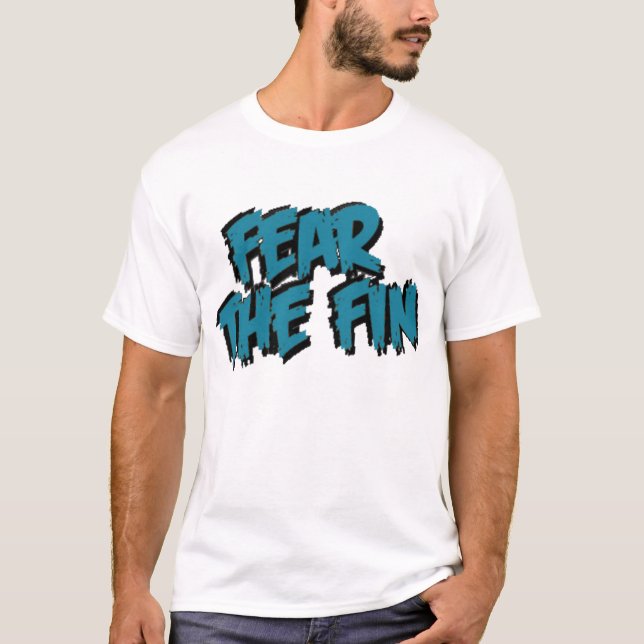 Fear The Fin Logo (Teal) T-Shirt (Front)
