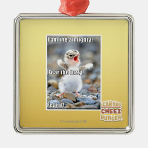 Fear the Fuzzy! Metal Tree Decoration