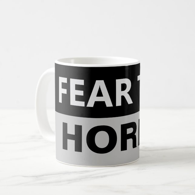 FEAR THE HORNS Music Musician  Coffee Mug (Front Left)