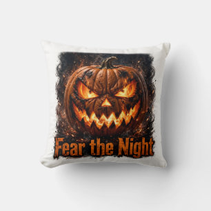 Fear the Night Throw Pillow