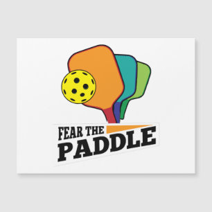Fear the Paddle Funny Pickleball Picklballs and Pi