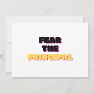 Fear The Principal 2 Holiday Card