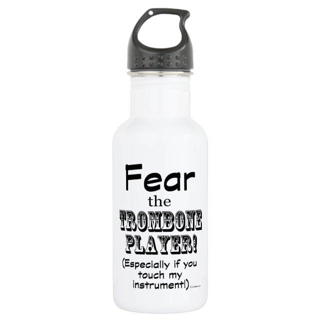 Fear The Trombone Player 532 Ml Water Bottle (Front)