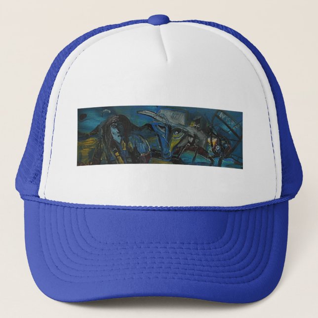 FEARFUL EYES THE DOW TRUCKER HAT (Front)