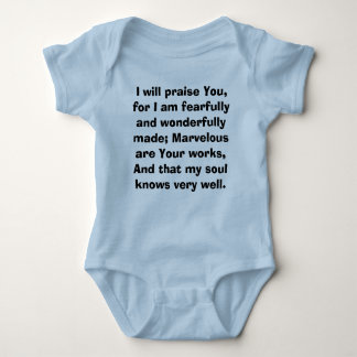 Fearfully and Wonderfully Made Baby Bodysuit