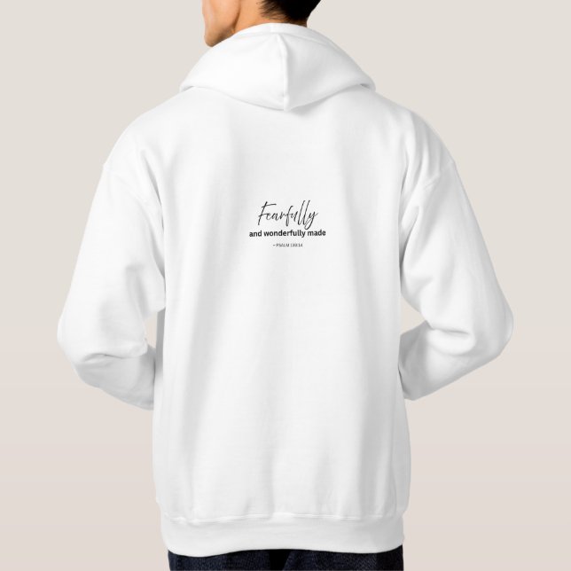 Fearfully And Wonderfully Made, Men's Hoodie (Back)