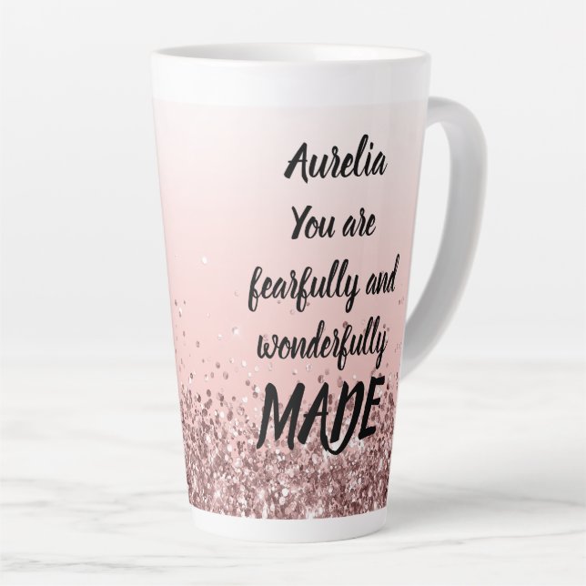 Fearfully and wonderfully made Template Latte Mug (Right Angle)