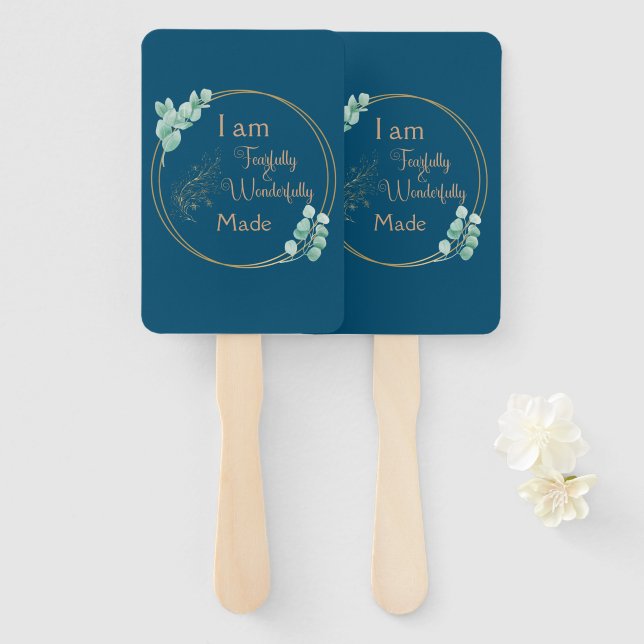 Fearfully & Wonderfully Made Hand Fan (Front and Back)