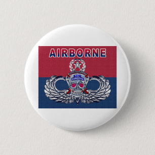 Fearless 82nd Airborne Division 6 Cm Round Badge
