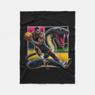 Fearless And Confident Legend Basketball Motivatio Fleece Blanket
