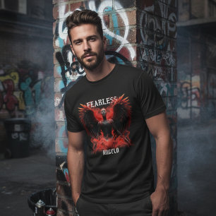 Fearless Angelo Dark Winged Guardian Graphic T-Shirt