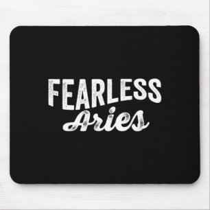 Fearless Aries Zodiac Astrology Birthday Horoscope Mouse Pad