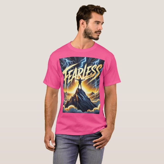  Fearless – Bold & Empowering Motivational Design  T-Shirt (Front Full)