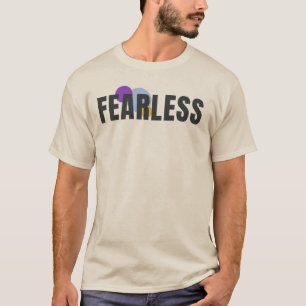FEARLESS   Bold Modern Typography Graphic Design T-Shirt