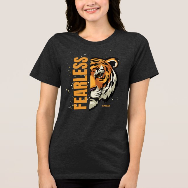FEARLESS – Bold Statement T-Shirt for the Braves Tri-Blend Shirt (Front)