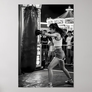 Fearless Boxing Under Fairground Lights Poster