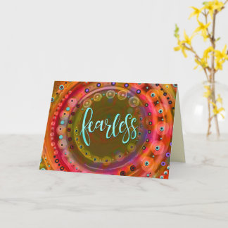 Fearless Colourful Whimsical Modern Trendy Fun Card