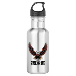 Fearless Eagle Rider – Bold Biker Spirit 532 Ml Water Bottle