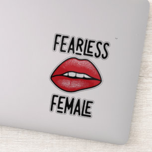 Fearless Female Custom-Cut Stickers