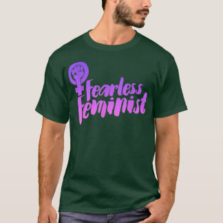 Fearless FeministFeminism Symbol Retro 978 T-Shirt