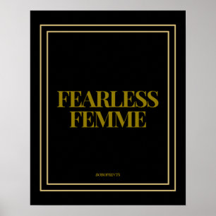 Fearless Femme - Empowering & Supportive Women Poster