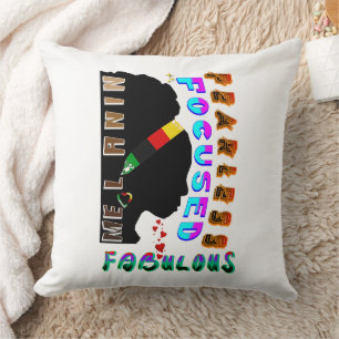 Fearless Focused Fabulous Melanin Cushion