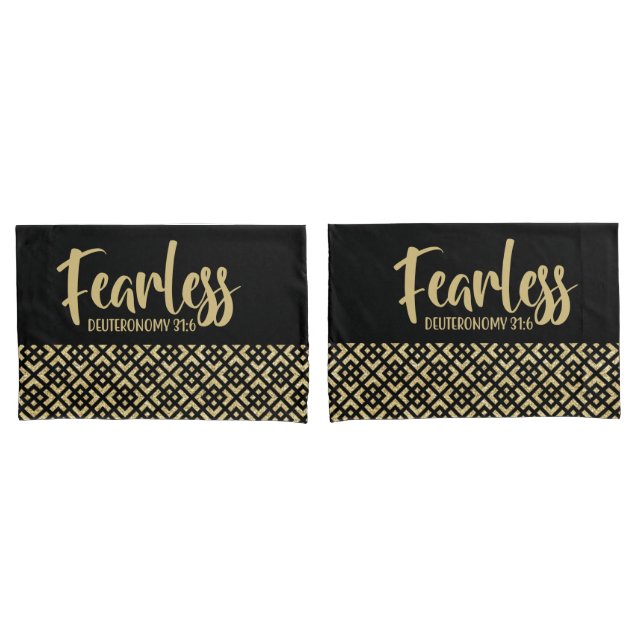 Fearless Geometric Pattern Pillowcases (Front-Set)