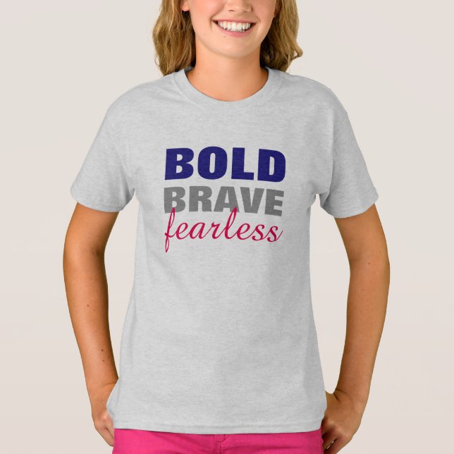 Fearless Girls' Hanes TAGLESS® T-Shirt (Front)