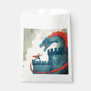 Fearless Knight and Dragon Favour Bags