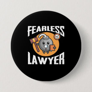 Fearless Lawyer 7.5 Cm Round Badge