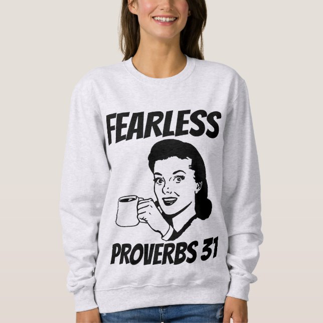 FEARLESS PROVERBS 31 Christian ladies T-Shirts (Front)