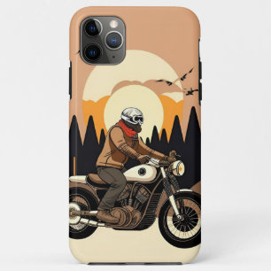💀 Fearless Skull Mask Biker Riding Case-Mate iPhone Case