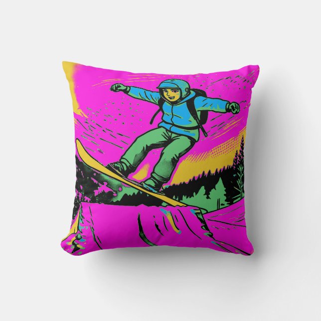  Fearless - Snowboarder Cushion (Front)