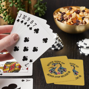Fearless Spirit: Bold Snake and Roses Artwork Playing Cards