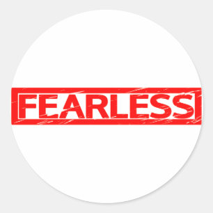 Fearless Stamp Classic Round Sticker
