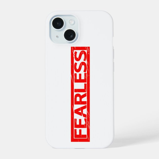 Fearless Stamp iPhone 15 Case (Back)