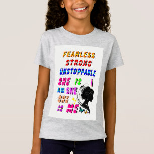 Fearless Strong Unstoppable She Is T-Shirt