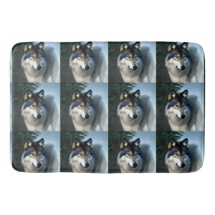 Fearless The Arctic Wolf, Bath Mat