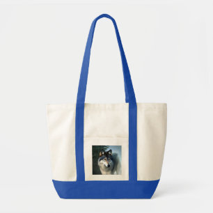 Fearless The Arctic Wolf, Impulse Tote Bag