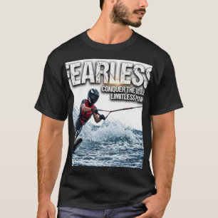 Fearless Wakeboard Shirt, Conquer Waves Waterski G T-Shirt