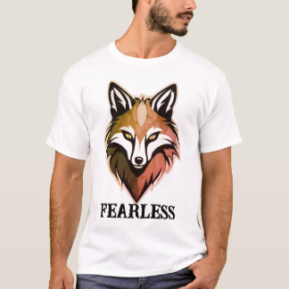 Fearless Wolf Slogan T-Shirt – Freefit Classic Cot