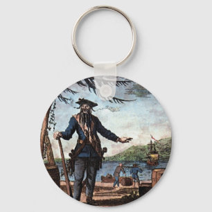 Fearsome Pirate Blackbeard! Key Ring
