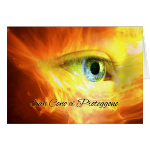 Feast Day of St. Cono in Italian Face and Fire