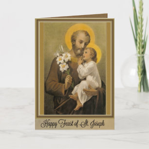 Feast Day of St. Joseph Card March 19